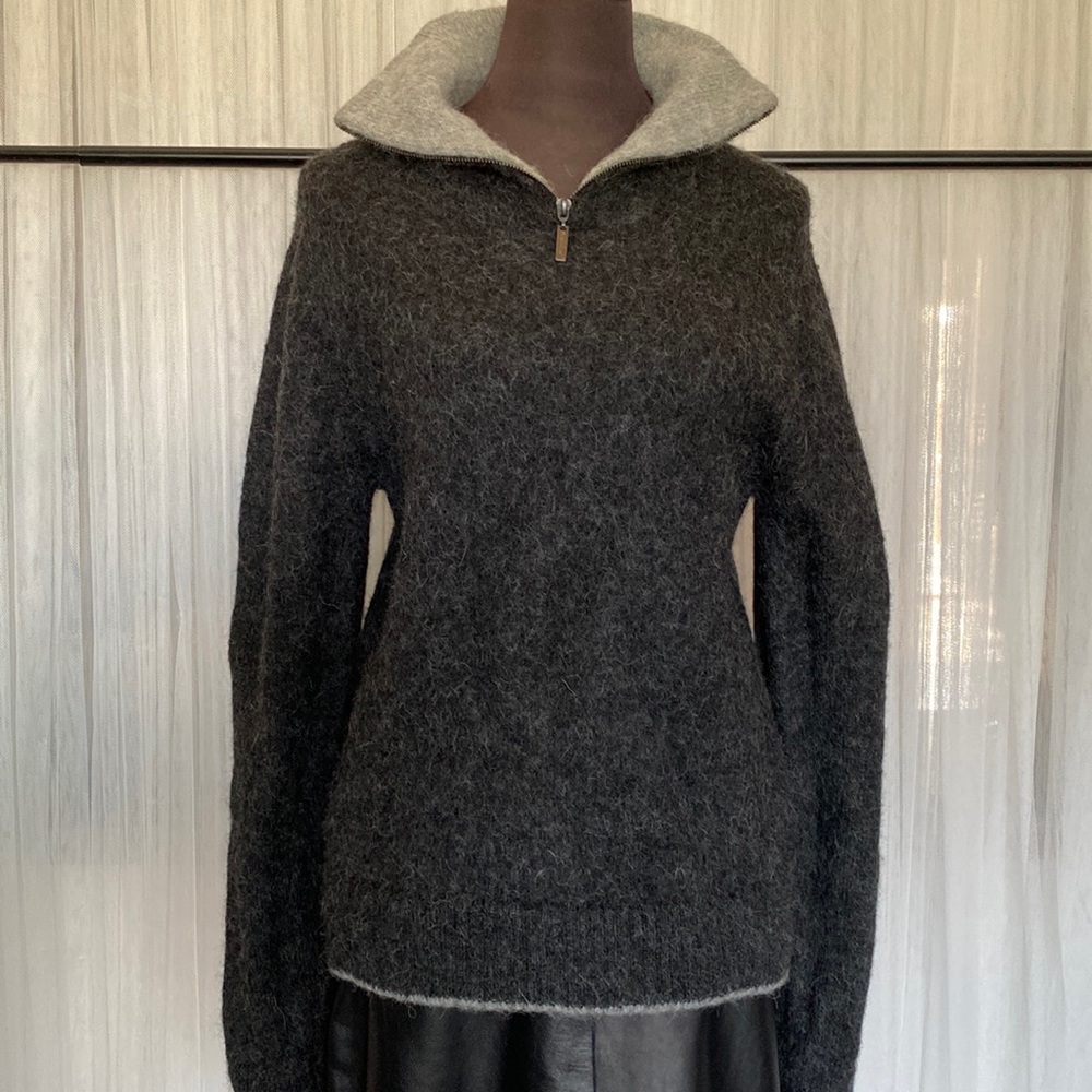 Peruvian Link 100% Alpaca men’s 1/4 zip cozy, soft, comfy pullover Size L
